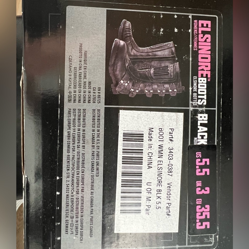 Icon 1000 women’s 5.5 Elsinore boots. Still new never worn. Premium leather. - Picture 4 of 6